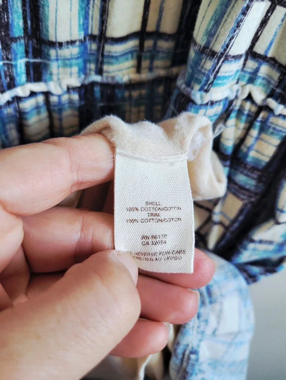 Free People We The Free Plaid Mixed Media Jumper Dress